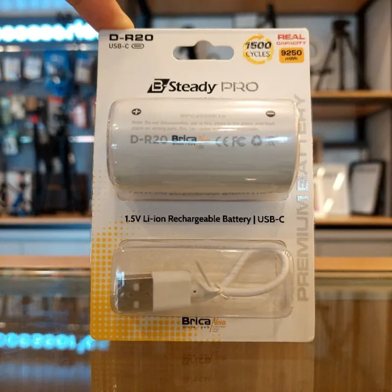 BRICA BATERAI R20 9250mAh BSP LI-ION BATTERY + USB TYPE-C Bisa di Charger