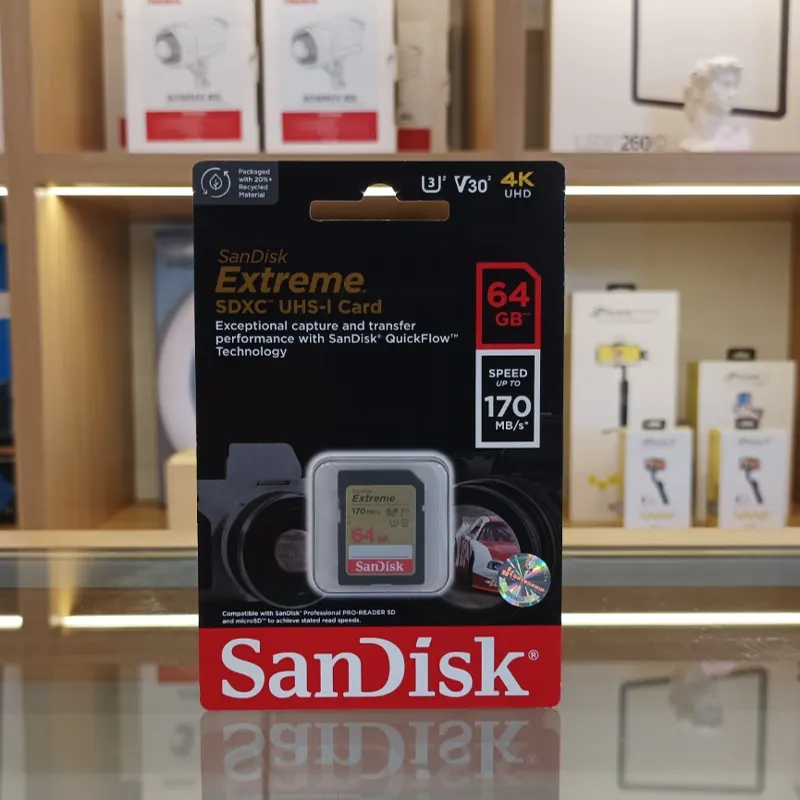 MEMORY SD CARD SANDISK EXTREME 64GB 128GB